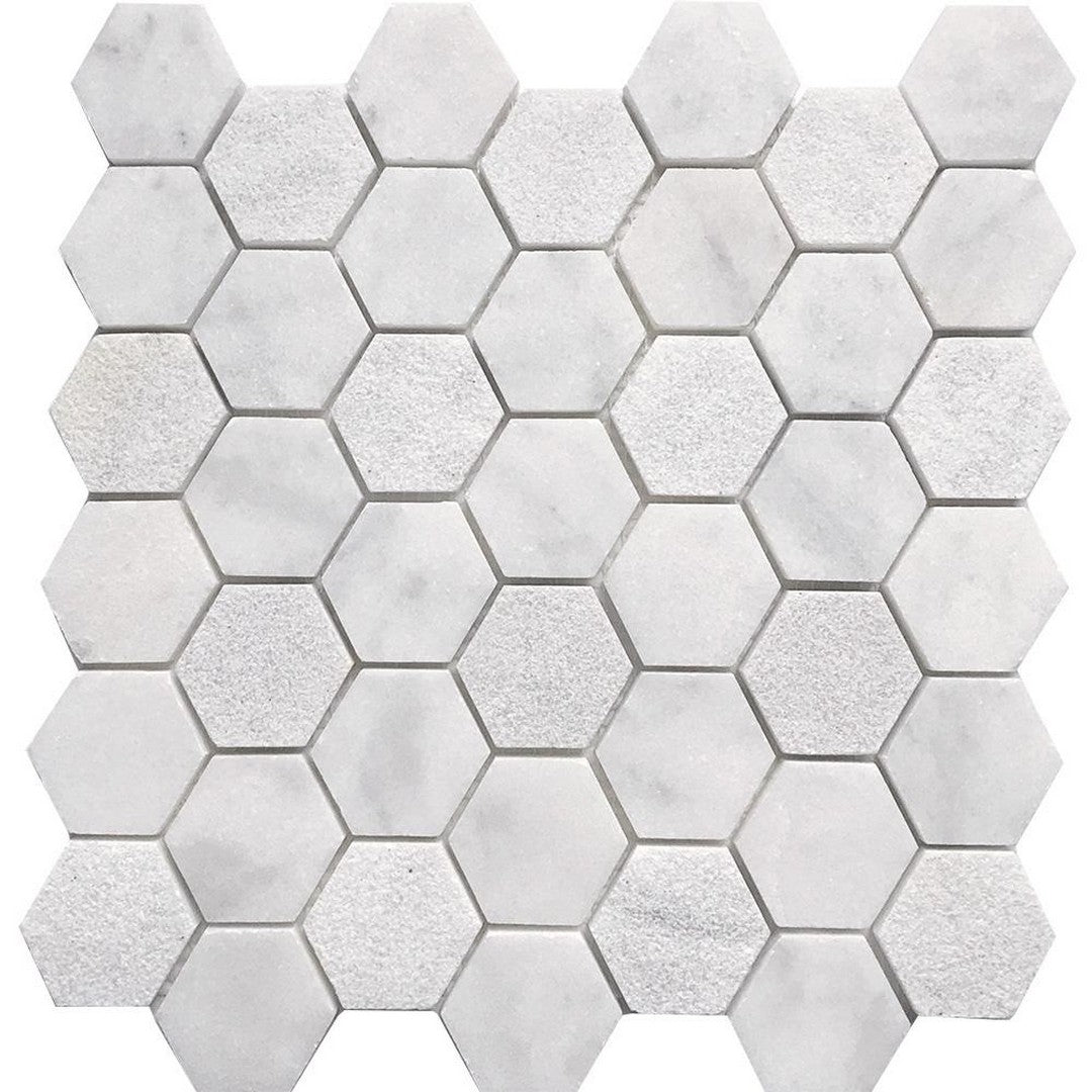 Tesoro 11.75" x 12" Contempo Multi 2" Hexagon Natural Stone Mosaic