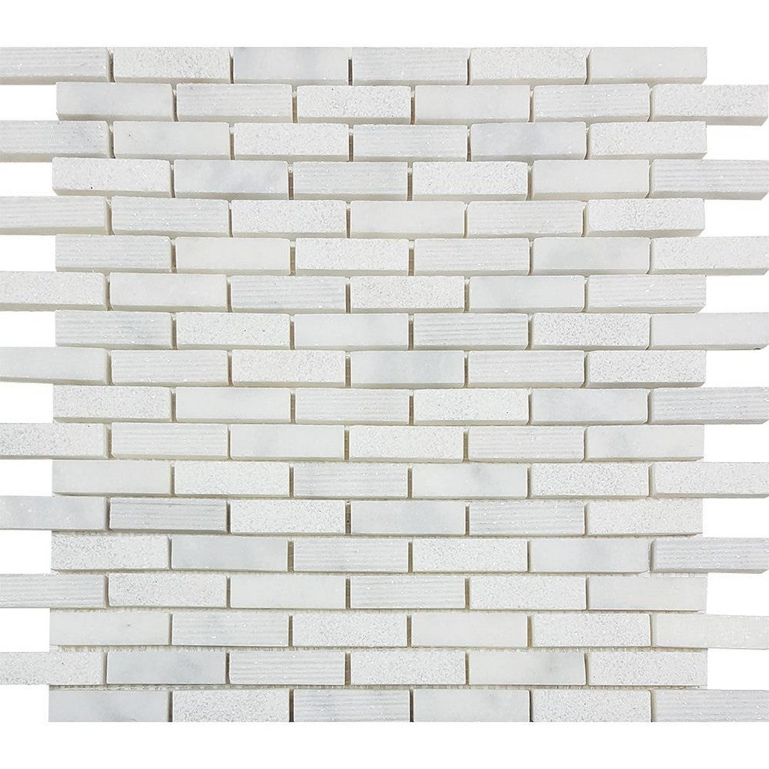 Tesoro 12" x 12" Contempo Multi Strip Natural Stone Mosaic