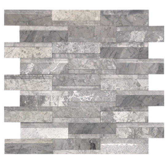 Tesoro 11.5" x 11.75" Contempo Multi Irregular Natural Stone Mosaic