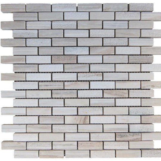 Tesoro 12" x 12" Contempo Multi Strip Natural Stone Mosaic