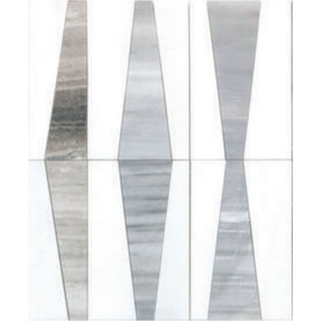 Tesoro 11.75" x 11.75" Waterjet Bamboo Natural Stone Mosaic