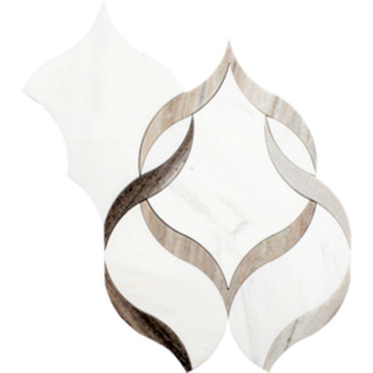 Tesoro 10.25" x 11.75" Waterjet Hera Natural Stone Mosaic