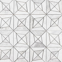 Tesoro 12.75" x 12.75" Waterjet Apollo Polygon Natural Stone Mosaic