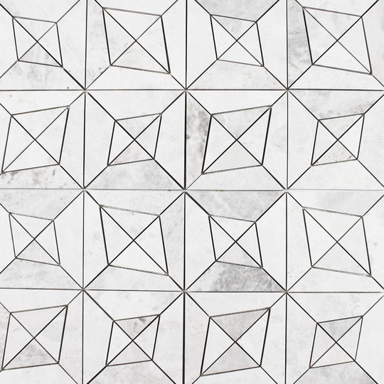 Tesoro-12.75-x-12.75-Waterjet-Apollo-Polygon-Natural-Stone-Mosaic-Stratus-White