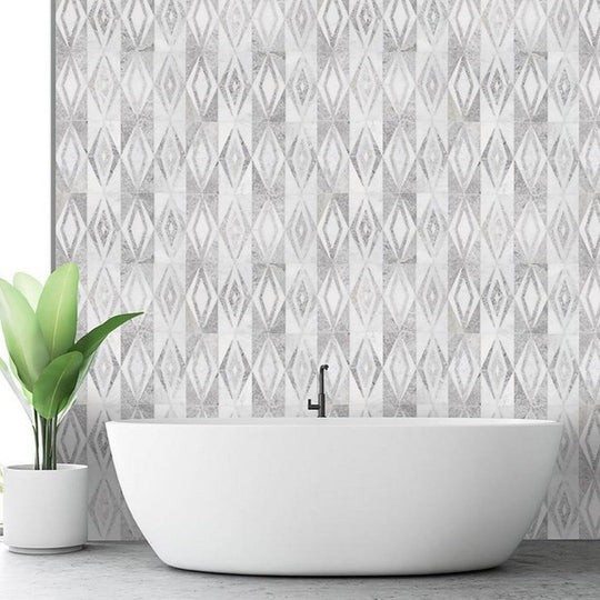 Tesoro-11.75-x-11.75-Waterjet-Snowflake-Natural-Stone-Mosaic-Snowflake-Nuvoloso