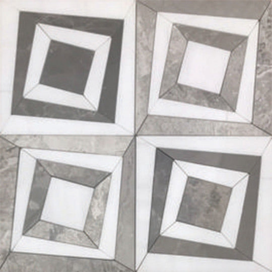 Tesoro 11.75" x 11.75" Waterjet Twist Natural Stone Mosaic