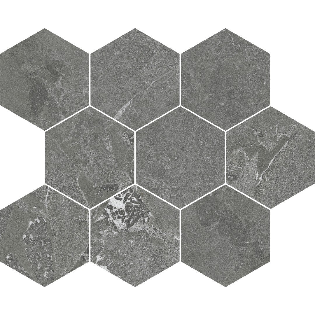 Crossville 10" x 12" Darby Matte Porcelain 4" Hexagon Mosaic