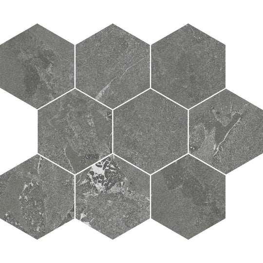 Crossville 10" x 12" Darby Matte Porcelain 4" Hexagon Mosaic