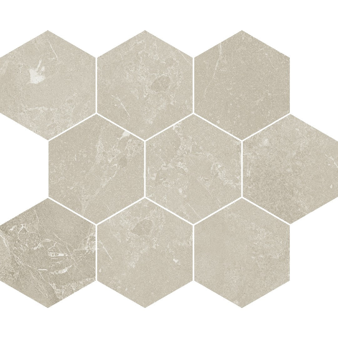 Crossville 10" x 12" Darby Matte Porcelain 4" Hexagon Mosaic