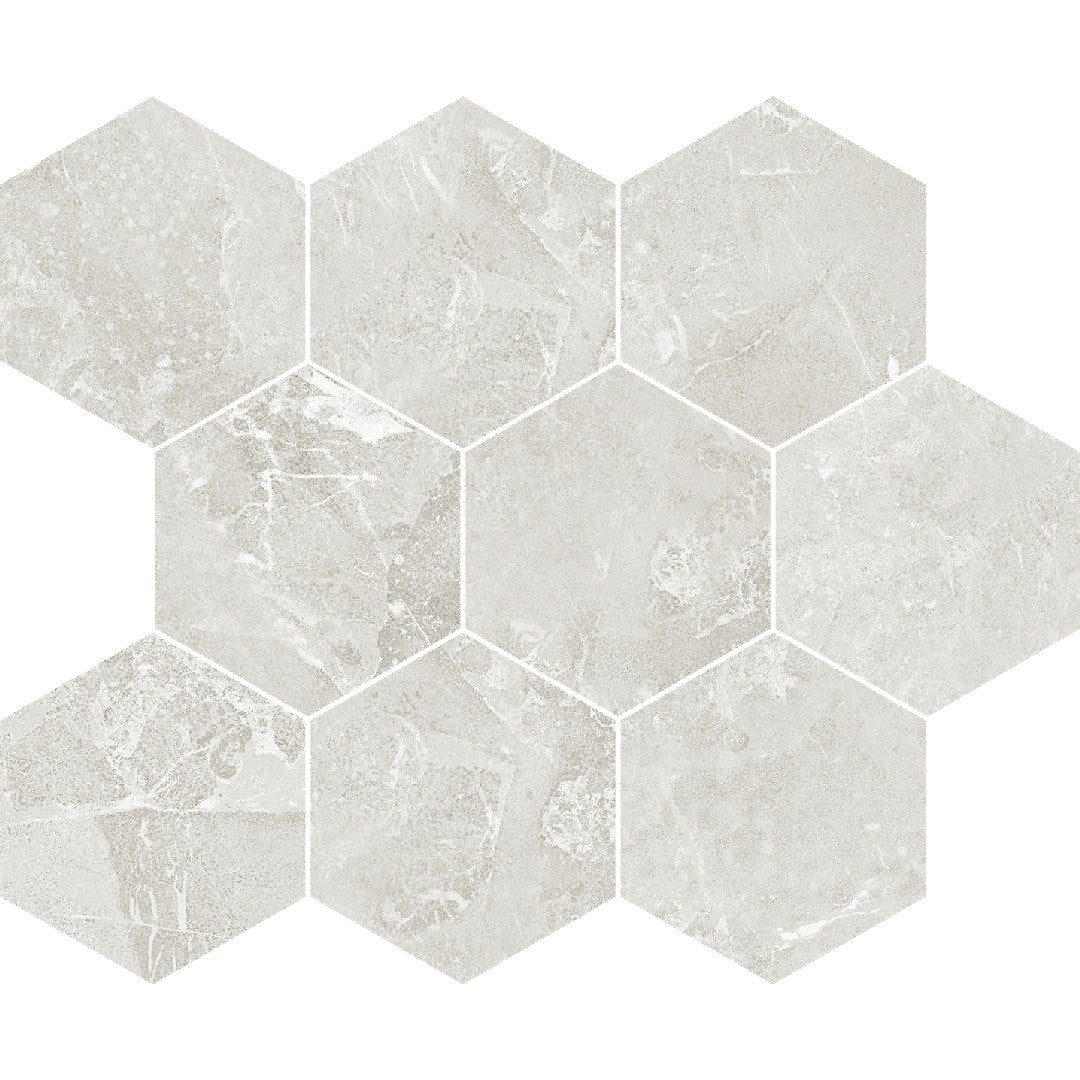 Crossville 10" x 12" Darby Matte Porcelain 4" Hexagon Mosaic