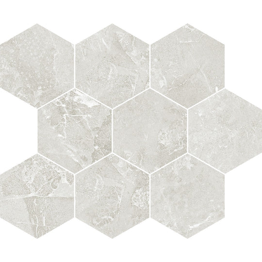 Crossville 10" x 12" Darby Matte Porcelain 4" Hexagon Mosaic
