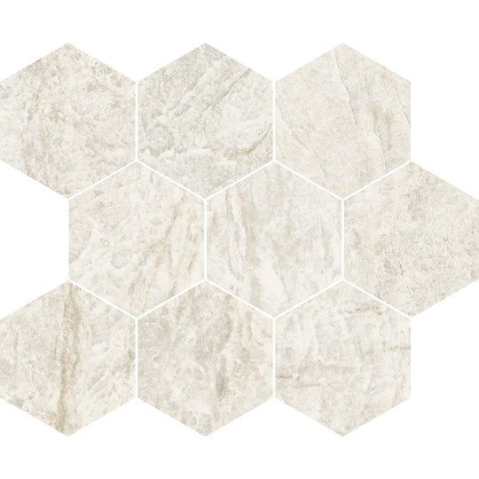 Crossville 10" x 12" Earthen Dream Matte Porcelain 4" Hexagon Mosaic