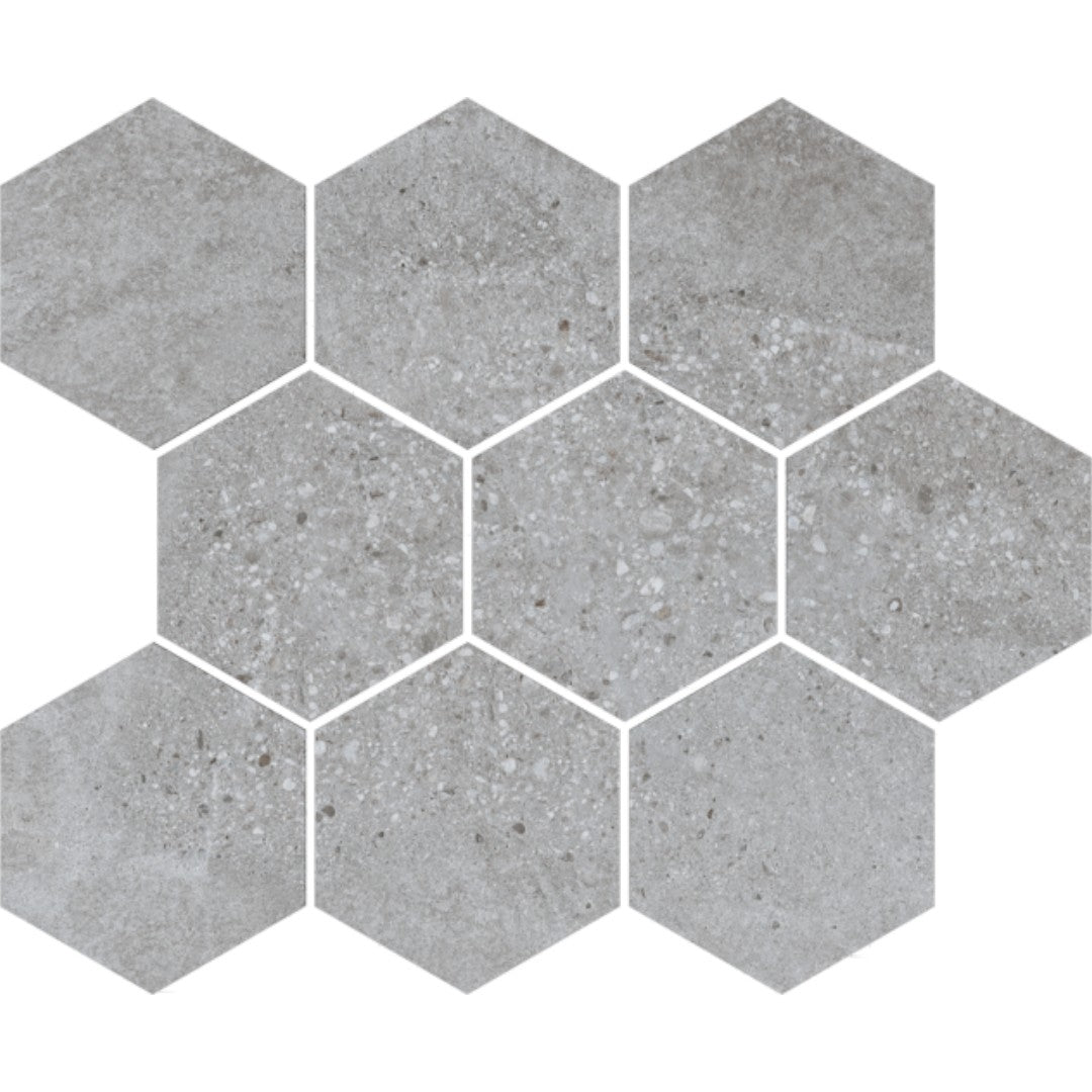 Crossville 10" x 12" Home Turf Matte Porcelain 4" Hexagon Mosaic