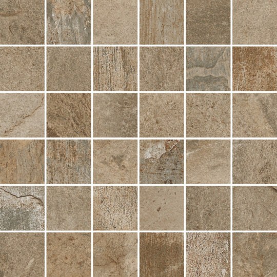 Crossville 12" x 12" Middle Ground Matte Porcelain 2" Mosaic