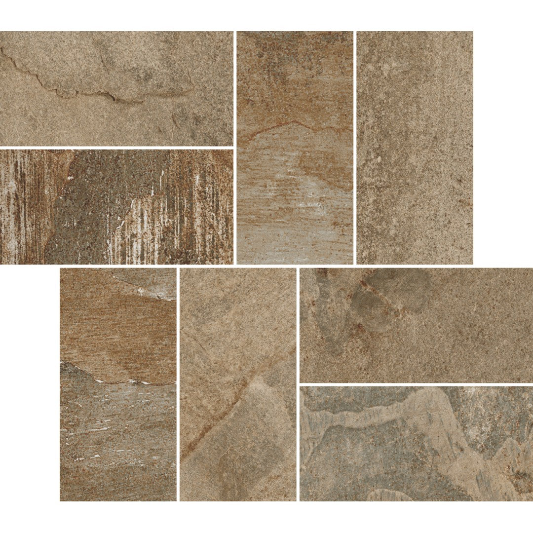Crossville 12" x 12" Middle Ground Matte Porcelain Intreccio Mosaic