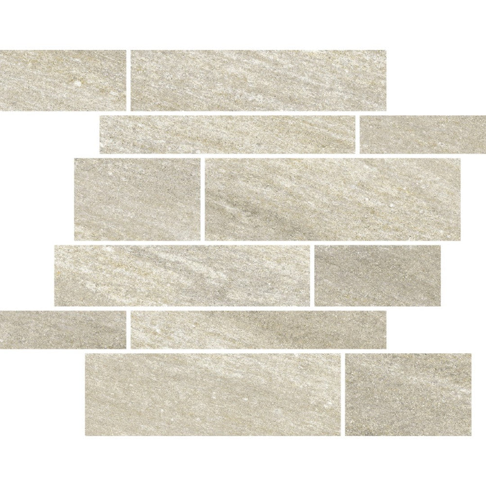 Crossville 12" x 12" Mineral Mood Natural Porcelain Muretto Mosaic
