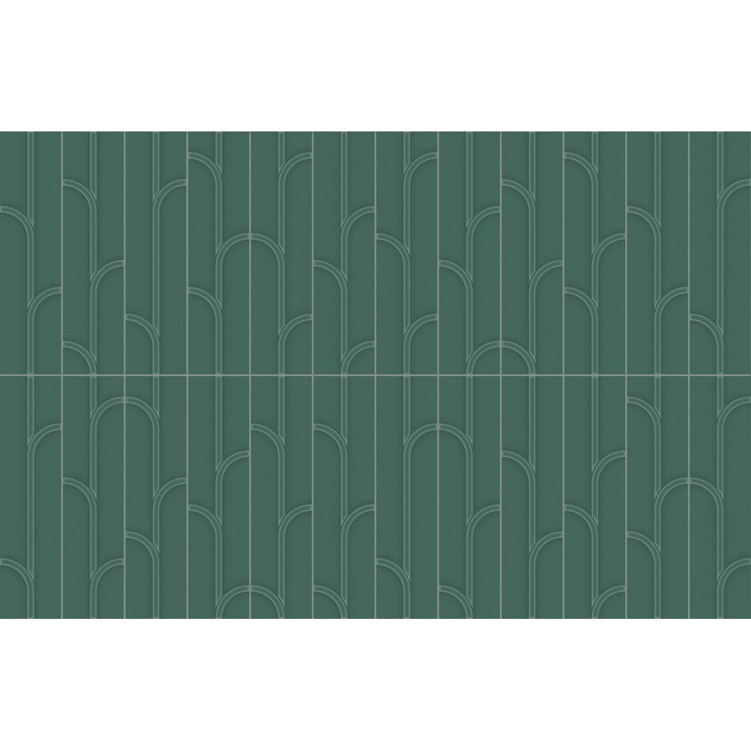 Crossville Studios 3" x 12" Visible Vibes Glossy Ivy Pattern Ceramic Wall Tile