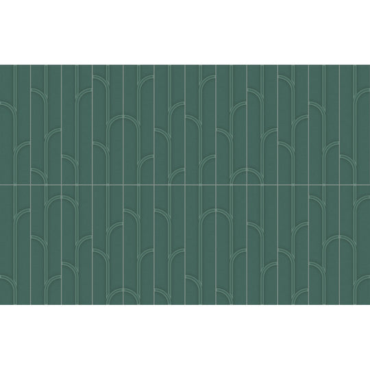 Crossville Studios 3" x 12" Visible Vibes Glossy Ivy Pattern Ceramic Wall Tile