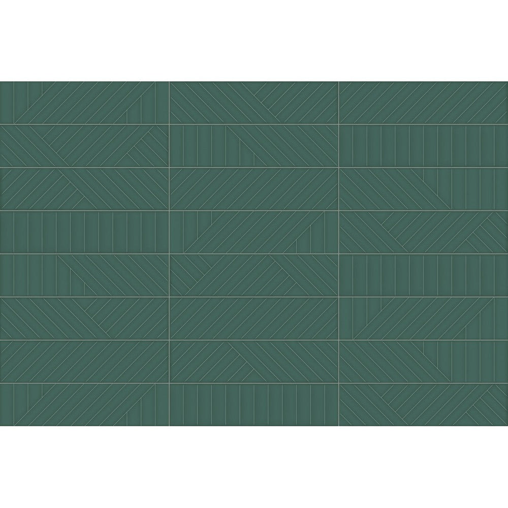 Crossville Studios 3" x 12" Visible Vibes Glossy Maze Pattern Ceramic Wall Tile