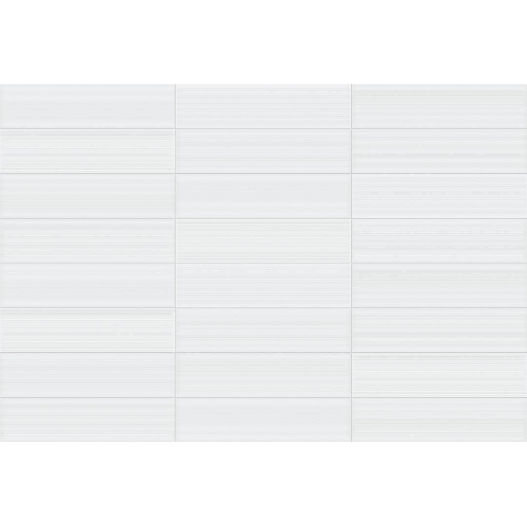 Crossville Studios 3" x 12" Visible Vibes Glossy Divide Pattern Ceramic Wall Tile