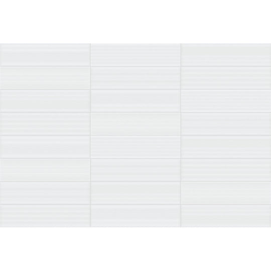 Crossville Studios 3" x 12" Visible Vibes Glossy Divide Pattern Ceramic Wall Tile