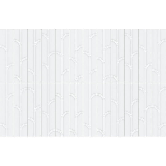 Crossville Studios 3" x 12" Visible Vibes Glossy Ivy Pattern Ceramic Wall Tile