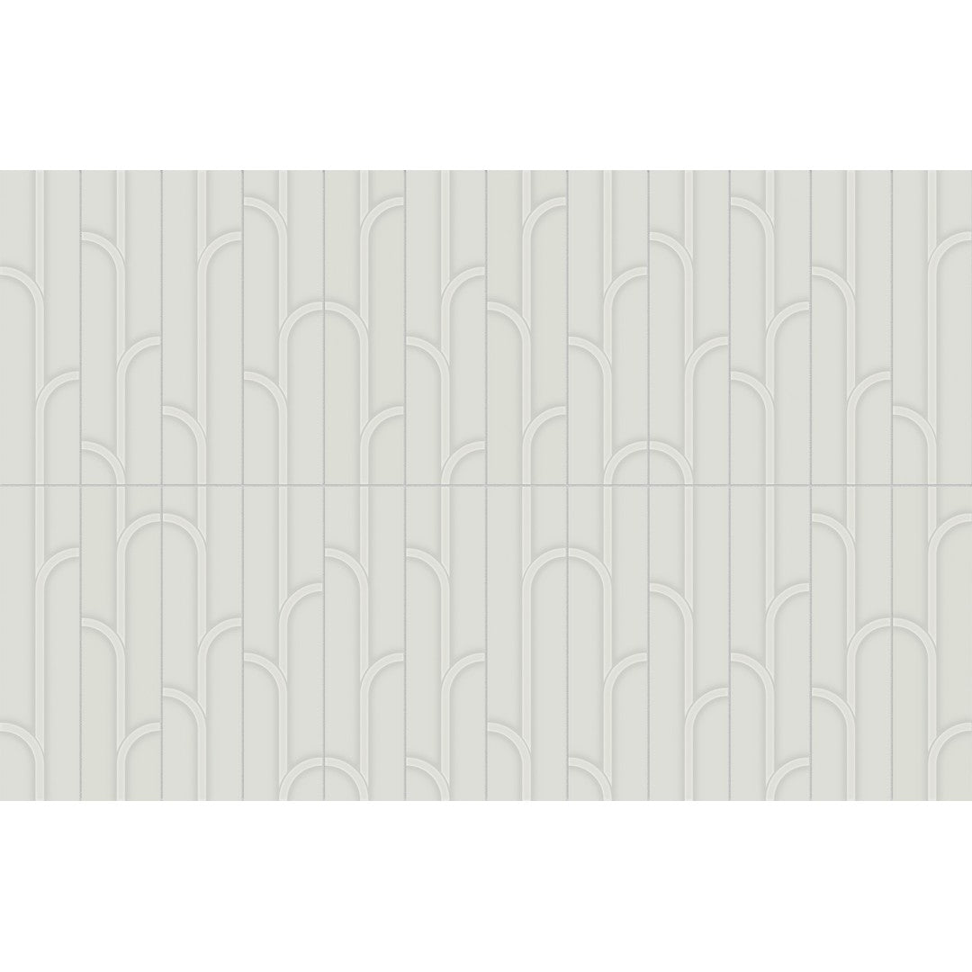 Crossville Studios 3" x 12" Visible Vibes Glossy Ivy Pattern Ceramic Wall Tile