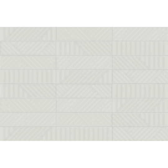 Crossville Studios 3" x 12" Visible Vibes Glossy Maze Pattern Ceramic Wall Tile