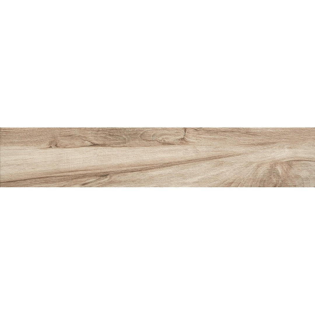 Tesoro 9" x 48" Mukali Pressed Matte Porcelain Wood Plank