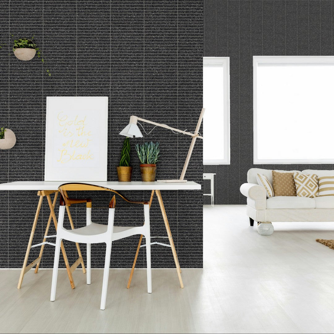 Bedrosians-Mystere-12-x-12-Structured-Porcelain-1x12-Mosaic-Black