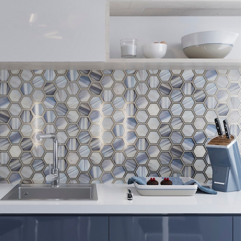 MiR-Saint-Tropez-10.5-x-9-Matte-Glass-3-Hexagon-Mosaic-Daybreak