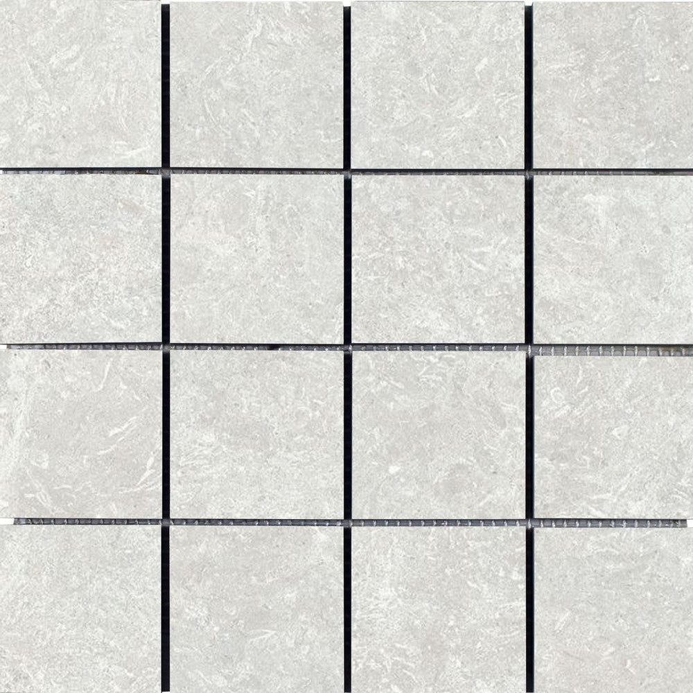 Tesoro 12" x 12" Kalkarea Matte Porcelain 3" Mosaic