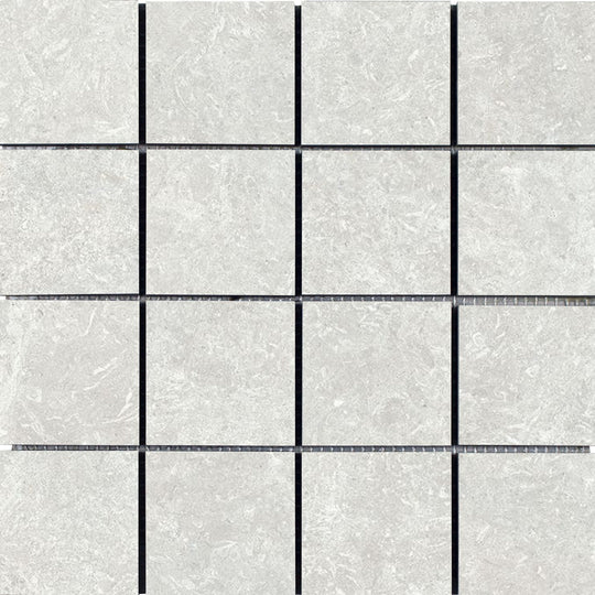 Tesoro 12" x 12" Kalkarea Matte Porcelain 3" Mosaic