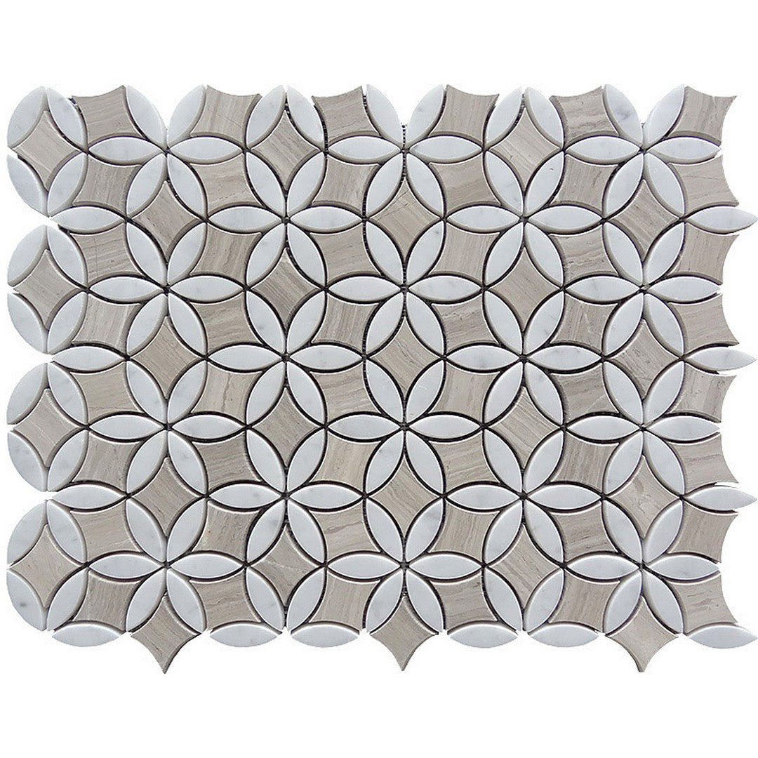 MiR Savannah 11.7" x 15.2" Natural Stone Mosaic Polished