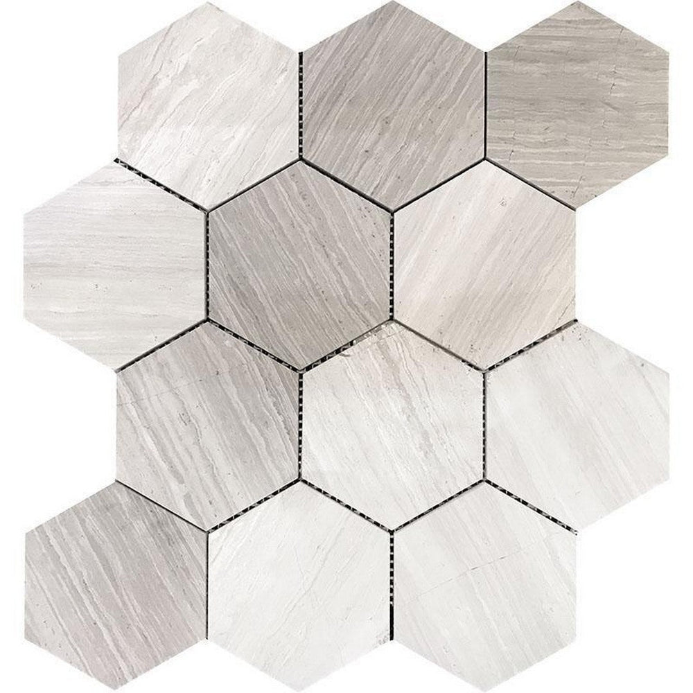 MiR Savannah 11.4" x 12.3" Natural Stone Mosaic Polished