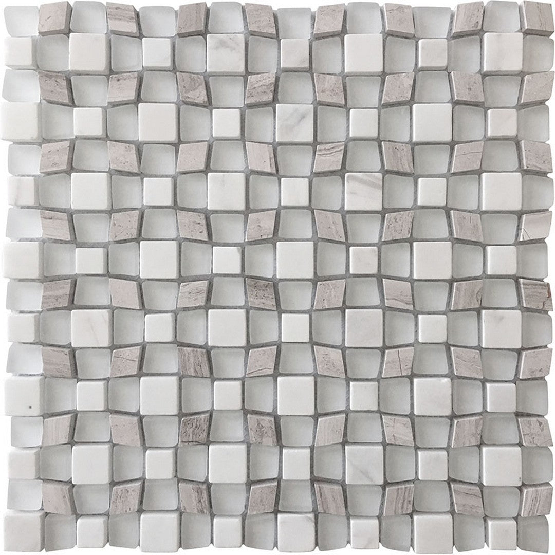 MiR Savannah 11.3" x 11.3" Natural Stone Mosaic Polished