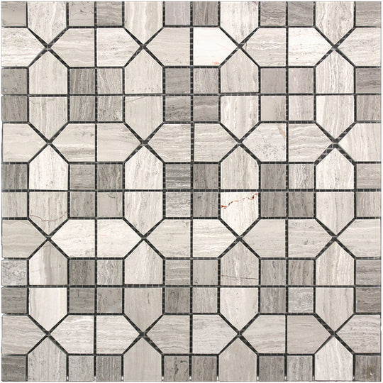 MiR Savannah 12" x 12" Natural Stone Mosaic Polished