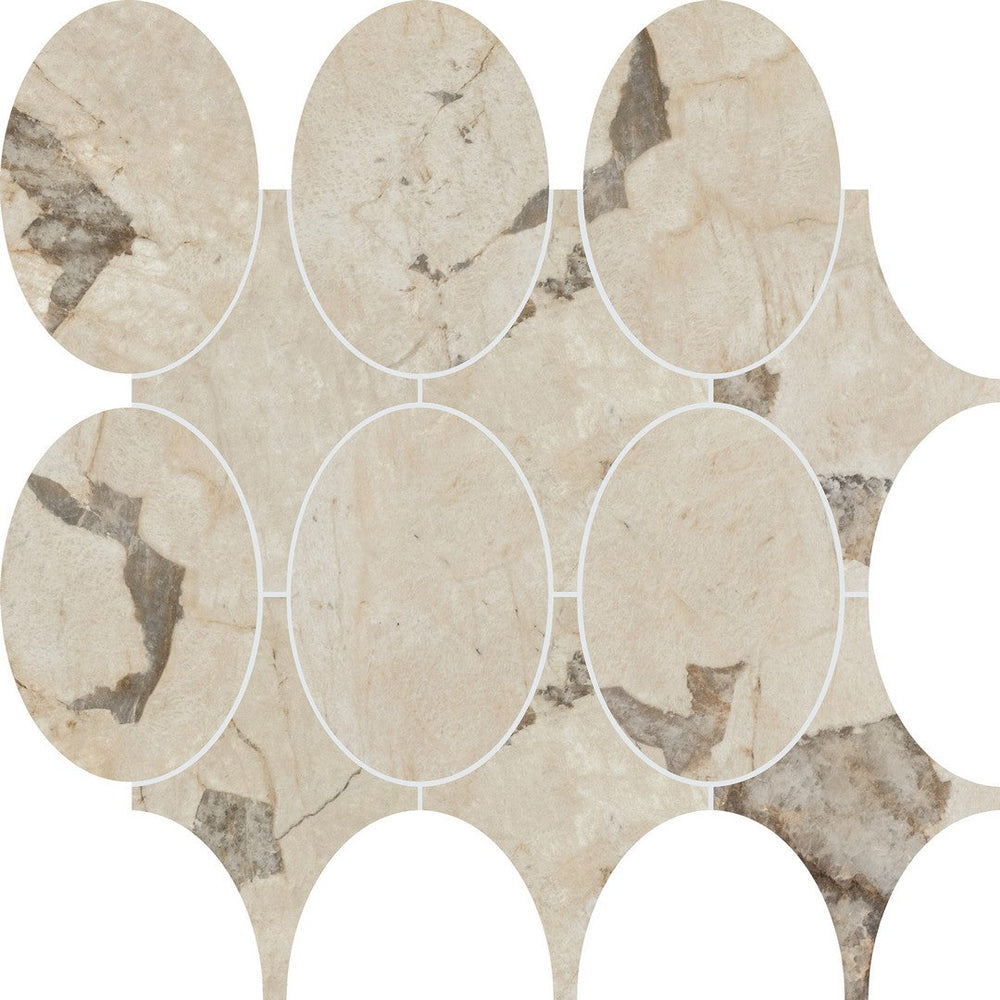 Marazzi Savoir 14" x 14" Mixed Oval Mosaic