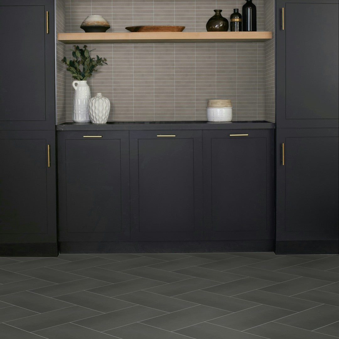 Daltile-Synchronic-12-x-12-Matte-Porcelain-1x6-Straight-Joint-Mosaic-Grey