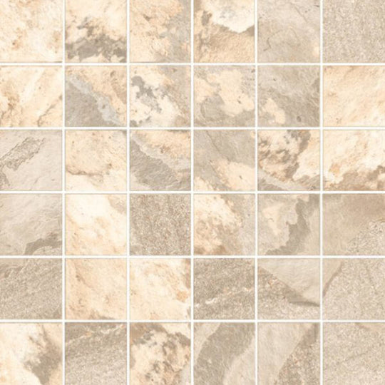 Happy Floors 12" x 12" Sierra Natural Porcelain 2" Mosaic