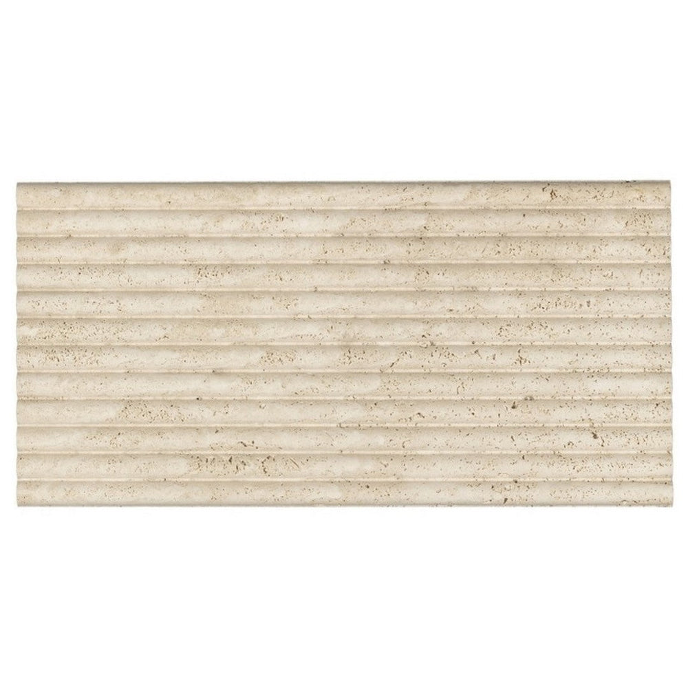 Emser 12" x 24" Flutique Honed Travertine Wall Tile