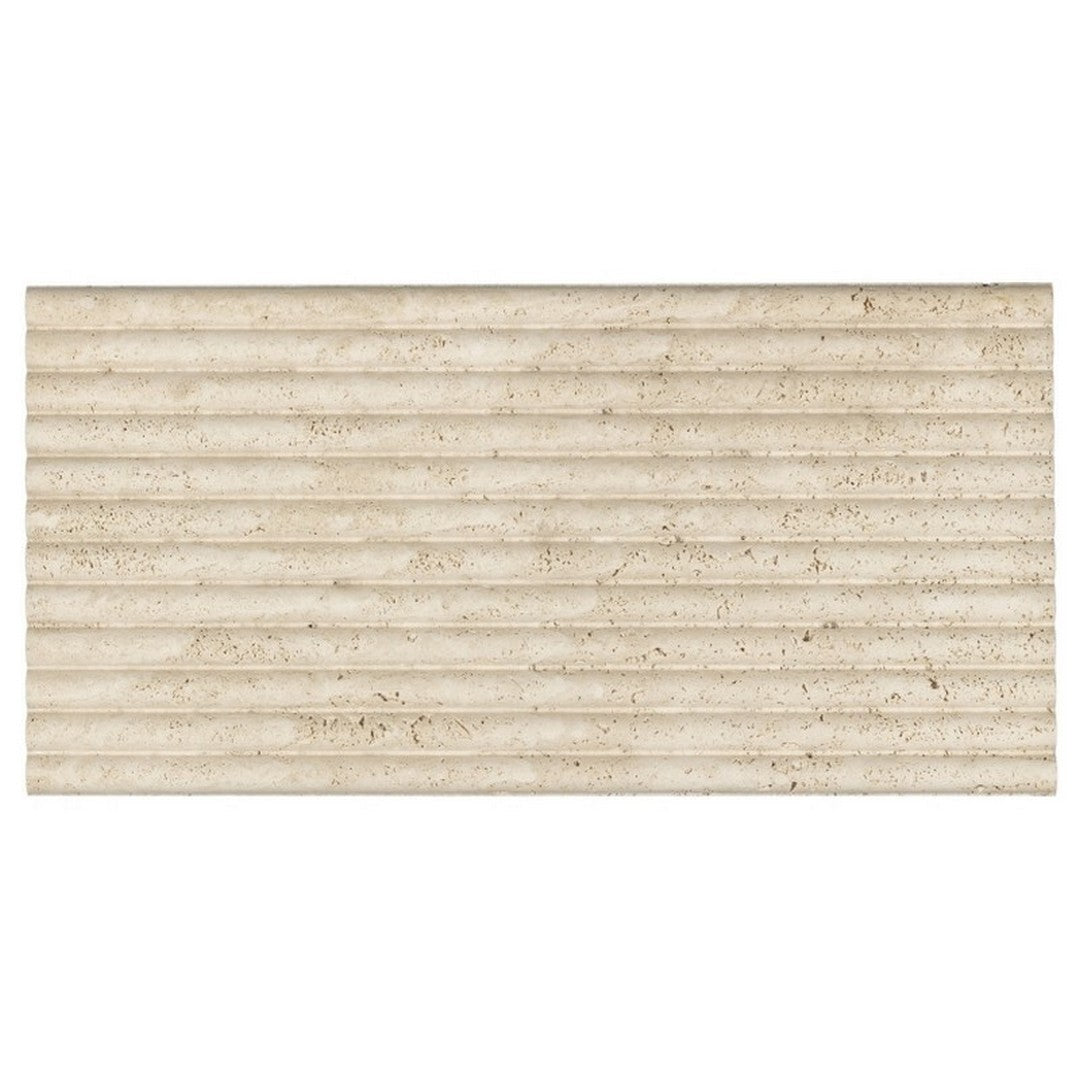 Emser 12" x 24" Flutique Honed Travertine Wall Tile