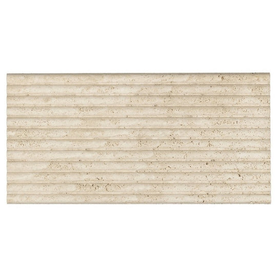 Emser 12" x 24" Flutique Honed Travertine Wall Tile