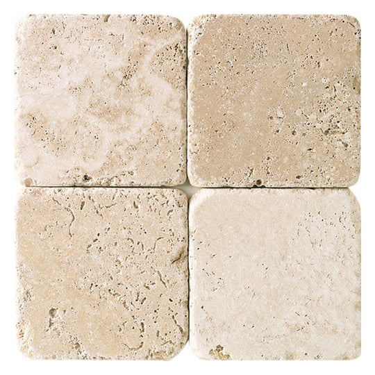 Daltile Travertine 4" x 4" Tumbled Tile