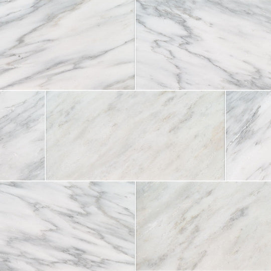 MS International Arabescato Carrara 12" x 24" Polished Marble Tile