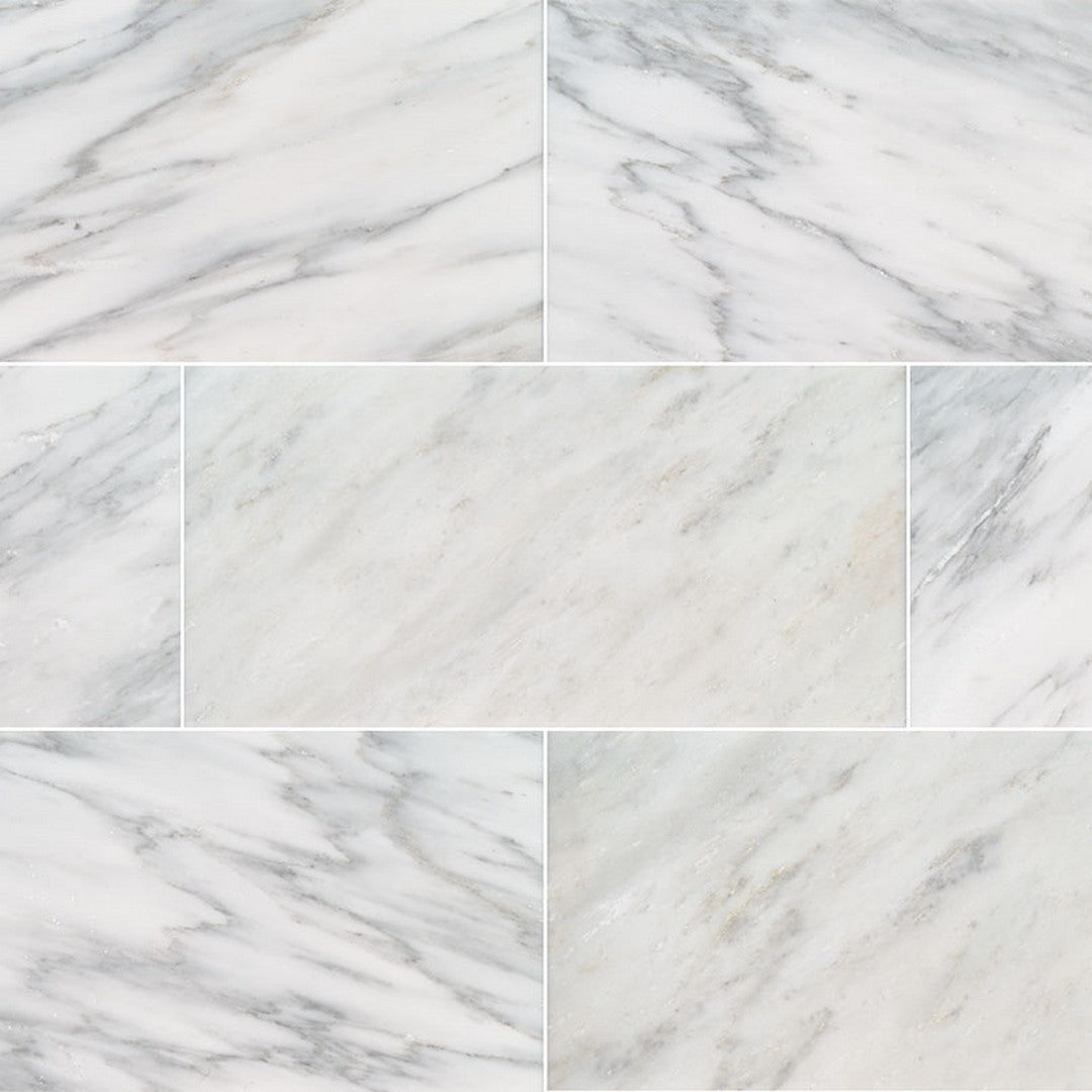 MS International Arabescato Carrara 6" x 12" Polished Marble Tile