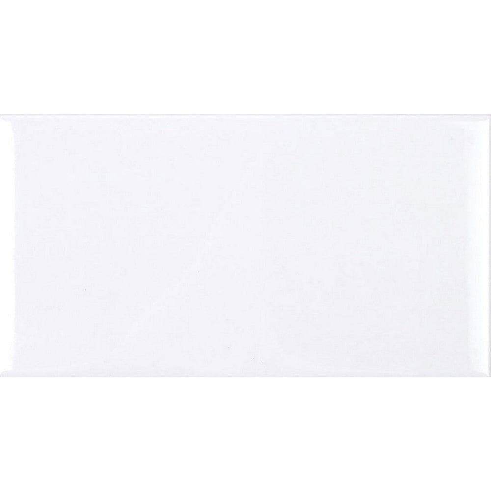 Tesoro 3" x 6" Classic Subway Pressed Glossy Ceramic Wall Tile