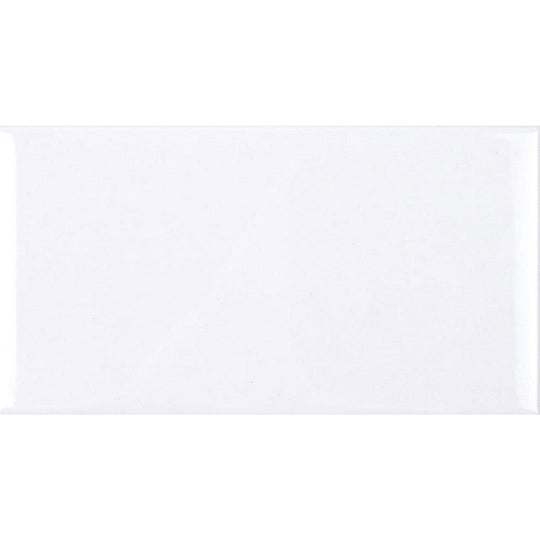Tesoro 3" x 6" Classic Subway Pressed Glossy Ceramic Wall Tile