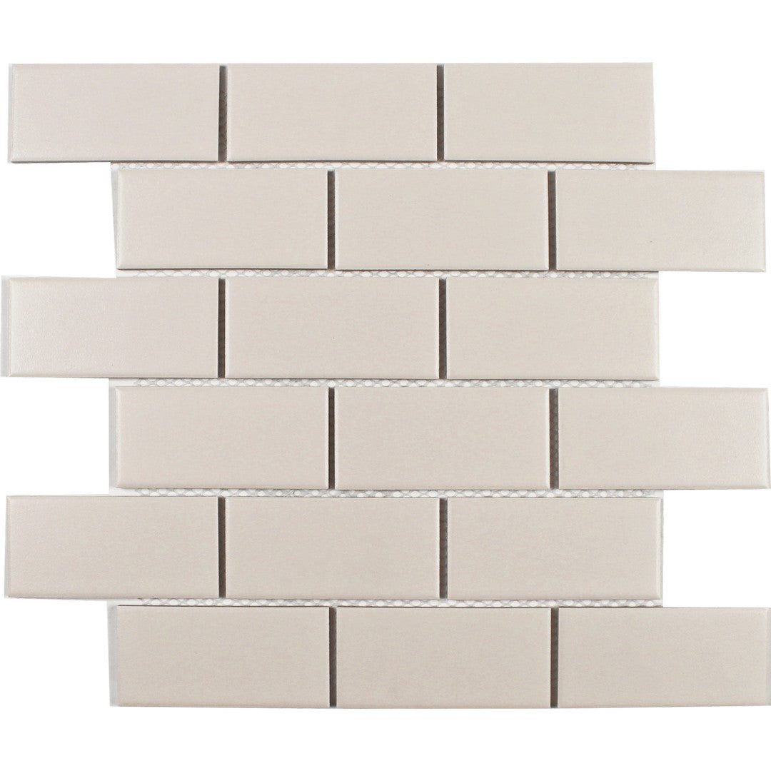 Tesoro 11.25" x 11.5" Gallery Pressed Textured Staggered Porcelain Mosaic