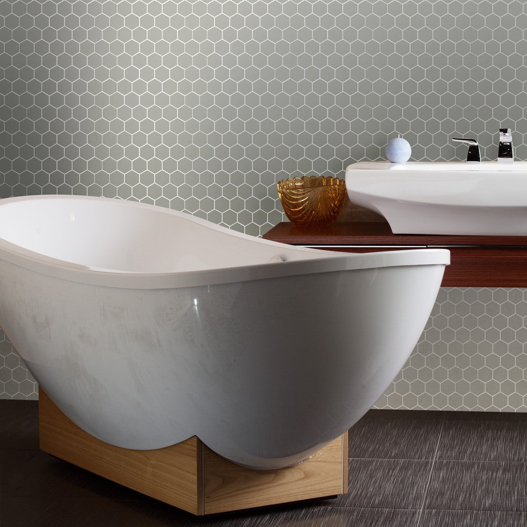 Tesoro-11-x-12.5-Gallery-Pressed-Textured-Hexagon-Porcelain-Mosaic-Light-Grey